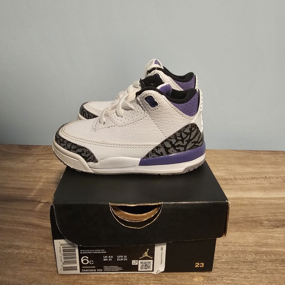 Air Jordan 3 retro TD dark iris 6c sneakers
